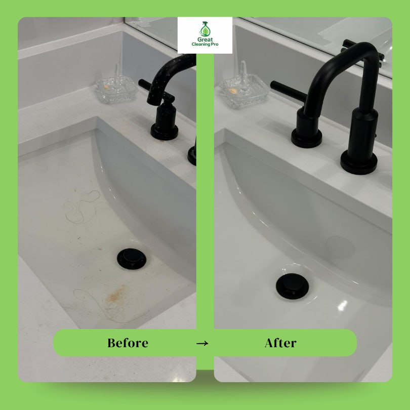 Before and after cleaning