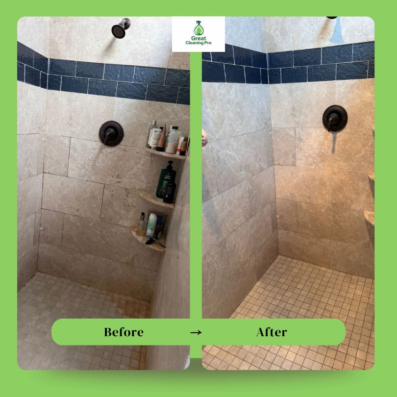 Before and after cleaning