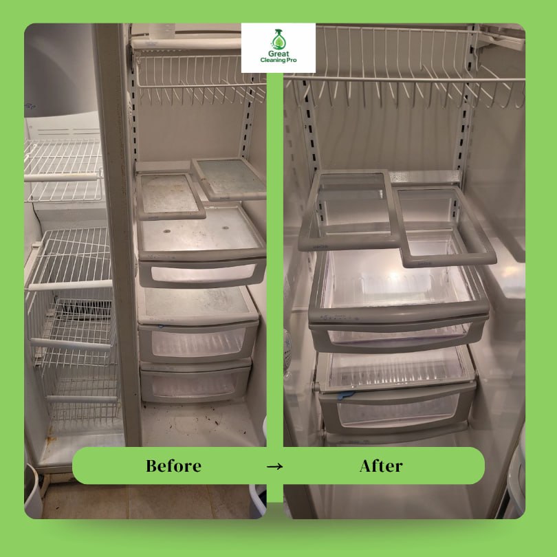 Before and after cleaning
