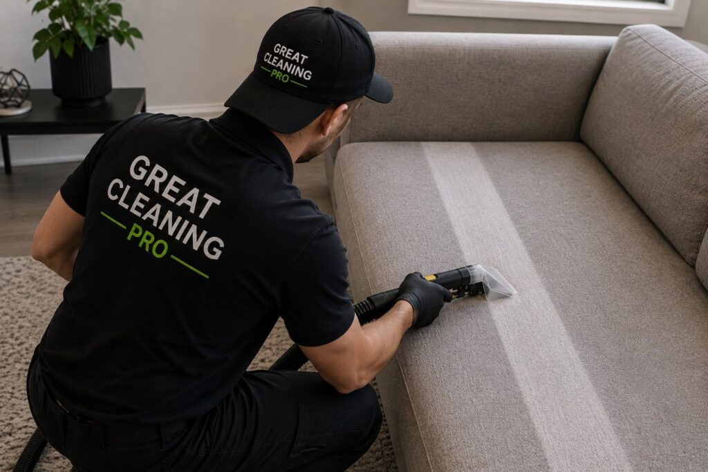 Professional upholstery and couch cleaning Charlotte NC – removing stains and allergens.
